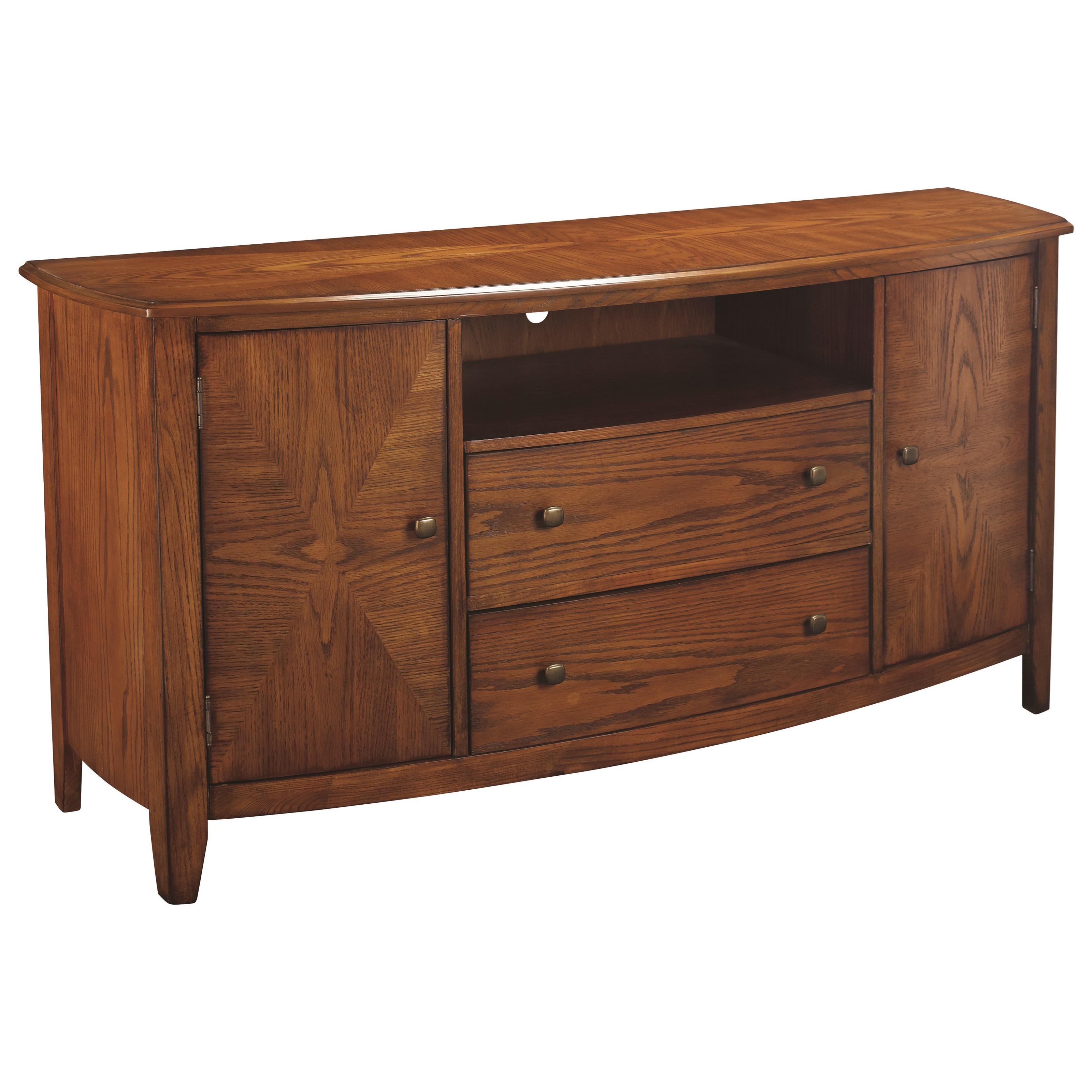 Hammary Primo Transitional Entertainment Console with Wire Management